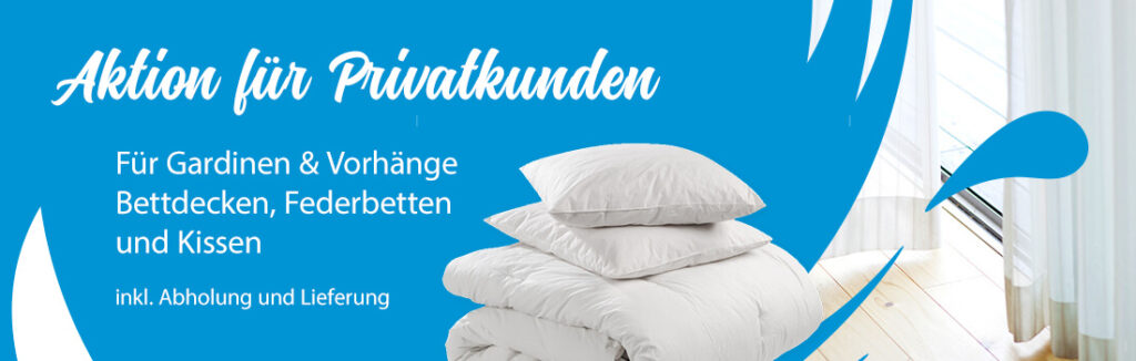 Wäscherei Klein Saarlouus, Dillingen, Merzig, Saarland, Frischekur Gardinen, Vorhänge, Bettdecken, Federbetten, Topper, Kissen